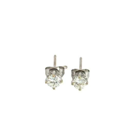 14k White Gold 0.40cttw Diamond Stud Earrings1