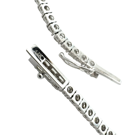 14k White Gold 10.19cttw Diamond Tennis Necklace4