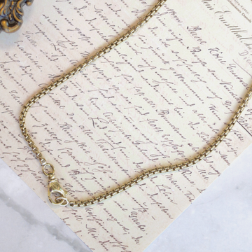 David Yurman 18k Yellow Gold Box Chain Necklace0