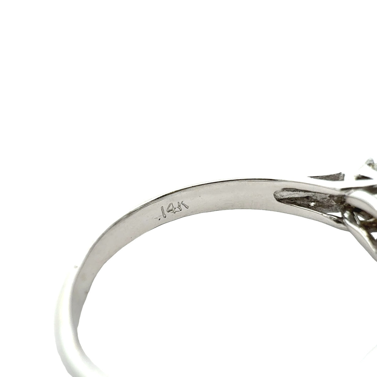 14k White Gold Princess Cut Three-Stone 1.72cttw Diamond Engagement Ring5
