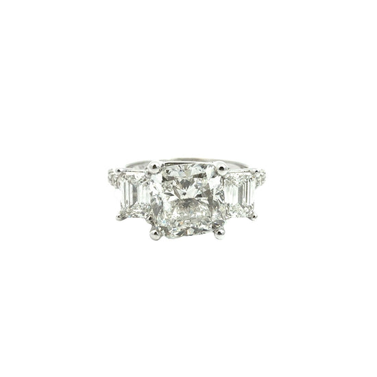 Pnina Tornai 14k White Gold 3.30cttw Cushion-Cut Diamond Multi-Stone Bridal Set4