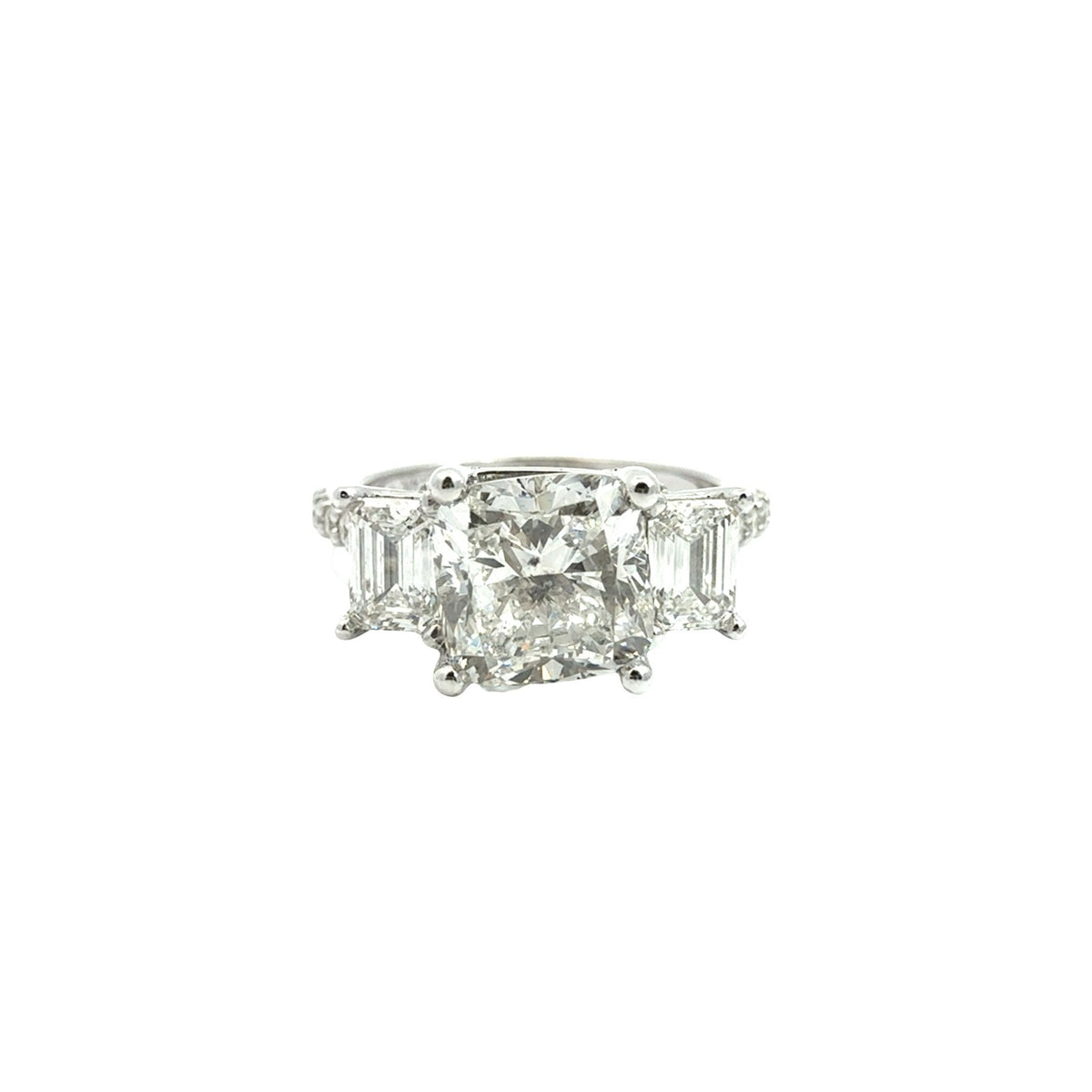 Pnina Tornai 14k White Gold 3.30cttw Cushion-Cut Diamond Multi-Stone Bridal Set4
