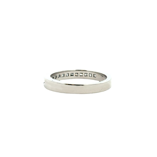 14k White Gold Channel Set Princess-Cut 0.36cttw Diamond Half Eternity Band3