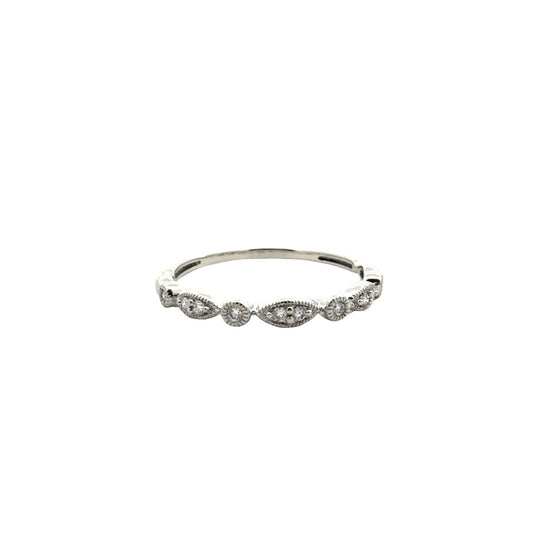 Vintage 10k White Gold 0.50cttw Diamond Wedding Set7