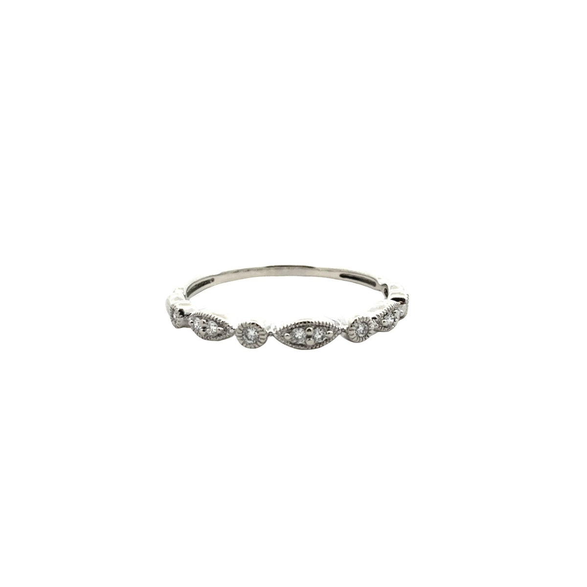 Vintage 10k White Gold 0.50cttw Diamond Wedding Set7