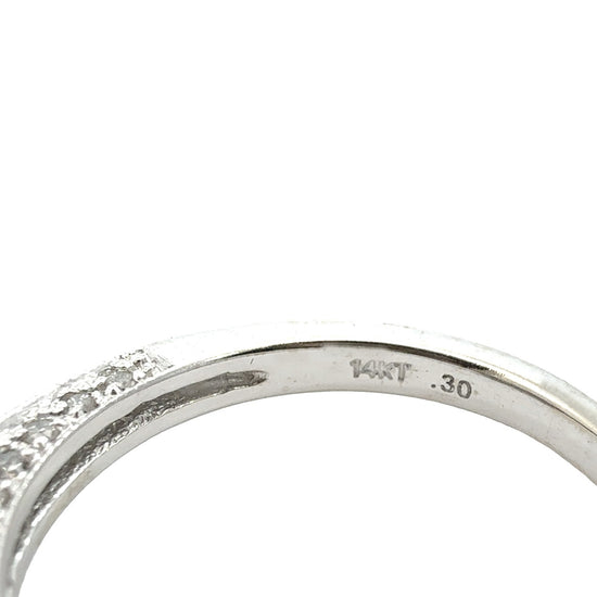 14k White Gold Princess-Cut with Halo 1.31cttw Diamond Engagement Ring Set7