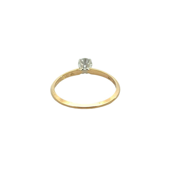 14k Yellow Gold Round 0.48tcw Diamond Solitaire Engagement Ring4