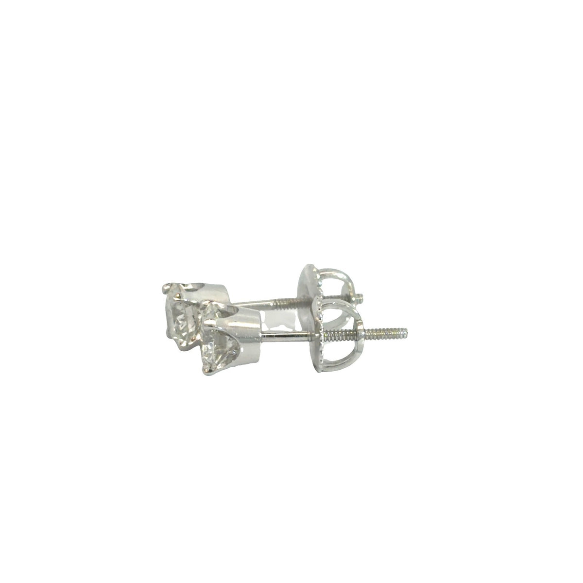14k White Gold 1.02cttw Diamond Stud Earrings4