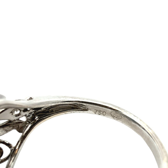 Vintage 14k White Gold 1.07tcw Sapphire and 0.26cttw Diamond Filigree Ring6