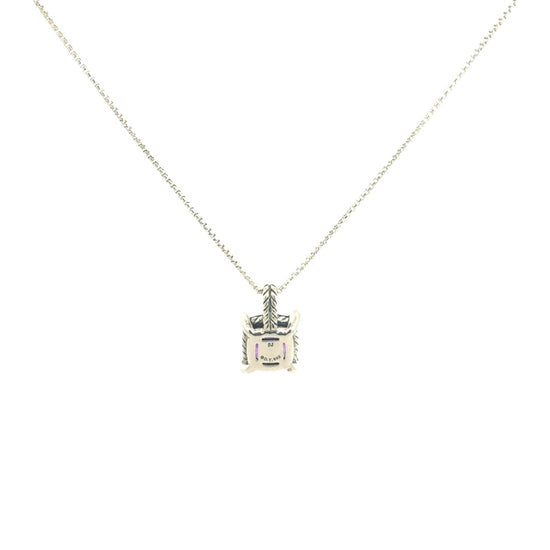 David Yurman Sterling Silver 2.00tcw Amethyst and 0.06cttw Diamond Necklace4