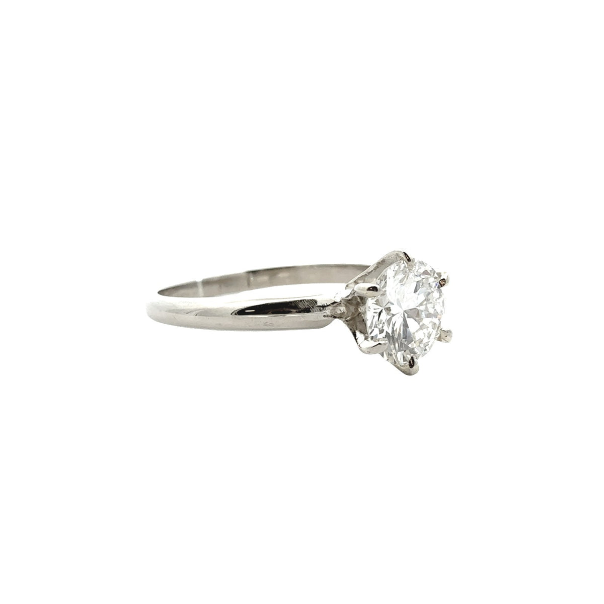 14k White Gold 1.16tcw Diamond Solitaire Engagement Ring2