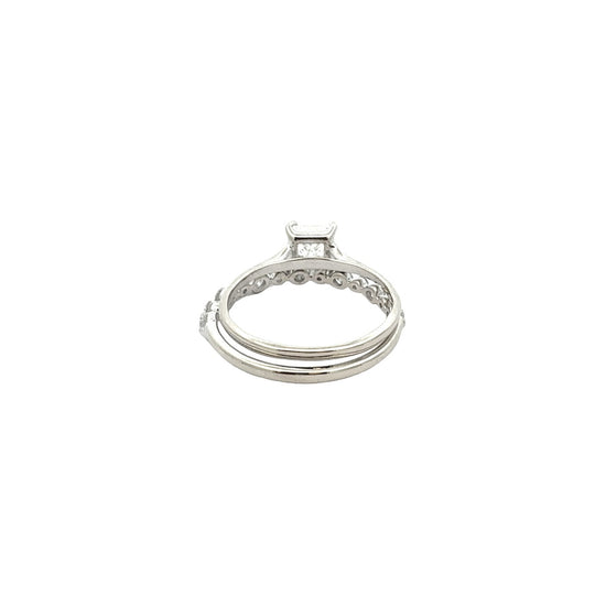 14k White Gold Princess-Cut 2.04cttw Diamond Bridal Set4