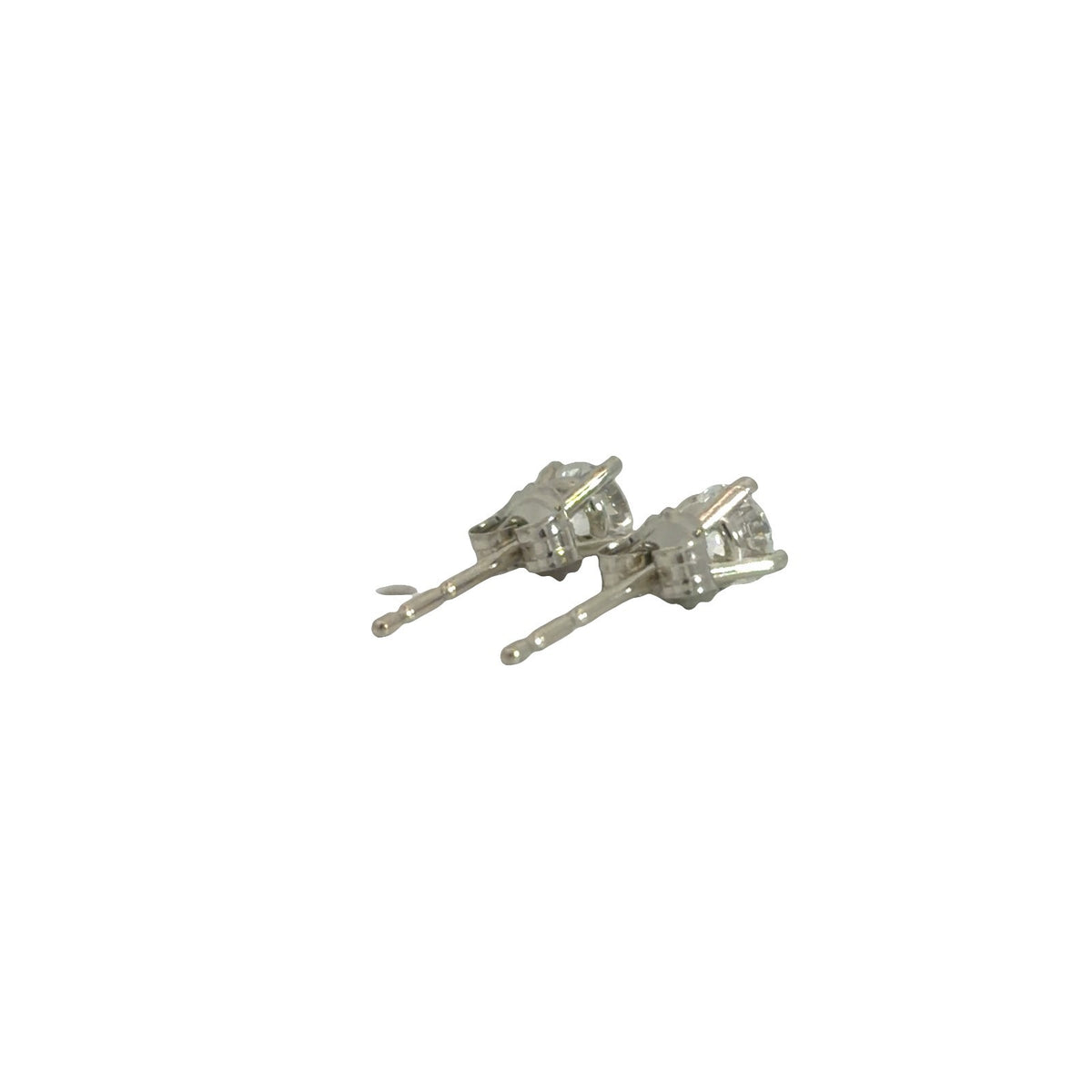 14k White Gold 0.36cttw Lab Created Diamond Stud Earrings1