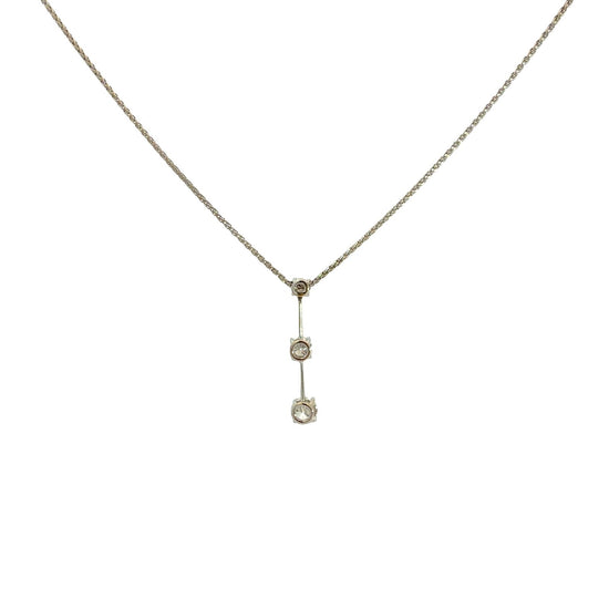 Roberto Coin 18k White Gold Three-Stone 0.71cttw Diamond Pendant Necklace4