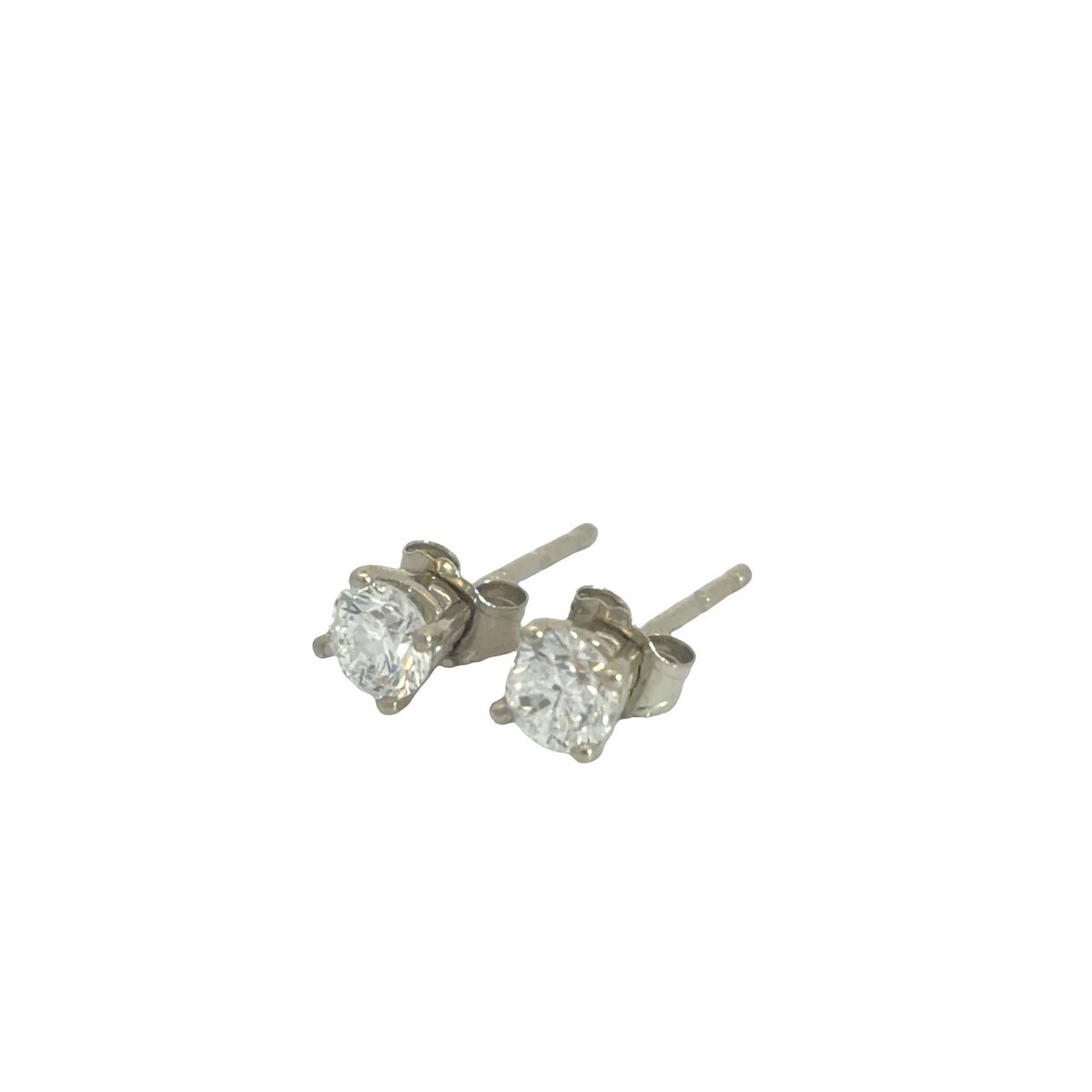 14k White Gold 0.36cttw Lab Created Diamond Stud Earrings3