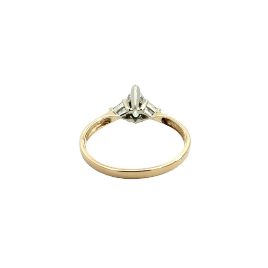 14k Yellow Gold Three-Stone 1.32cttw Diamond Engagement Ring4