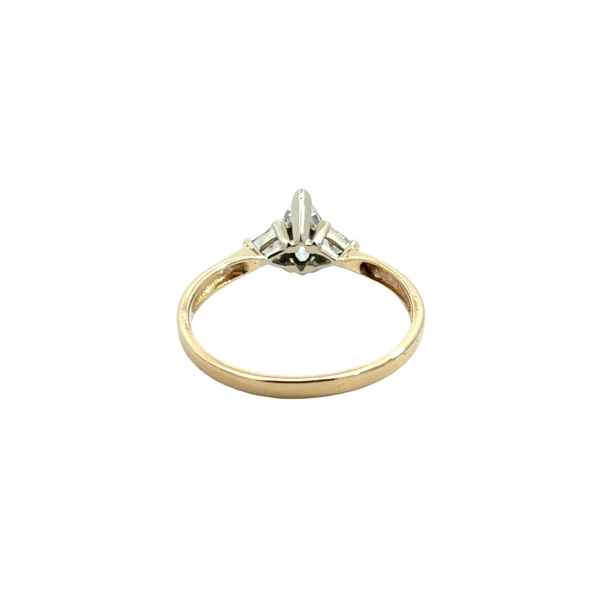 14k Yellow Gold Three-Stone 1.32cttw Diamond Engagement Ring4