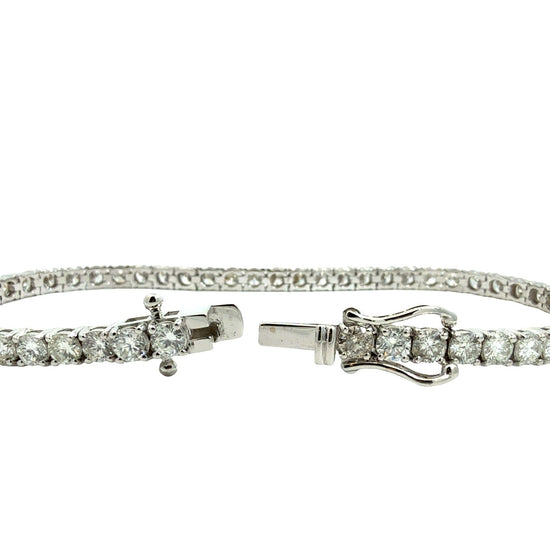 NEW 14k White Gold and 6.37cttw Diamond Tennis Bracelet5