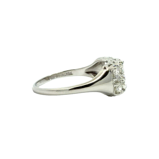 14k White Gold MultiStone 1.10ctw Round Brilliant Diamond Ring Size 91