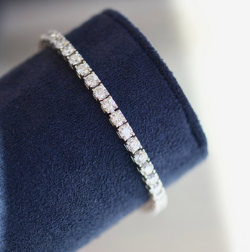 14k White Gold 8.05cttw Lab-Grown Diamond Tennis Bracelet0