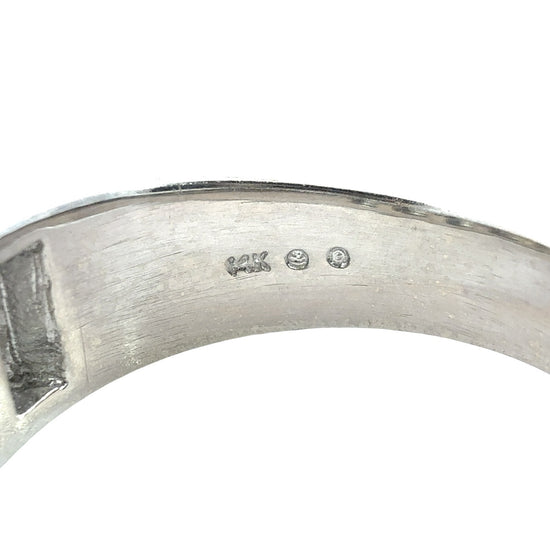 14k White Gold 0.50cttw Diamond Channel Set Men's Band Ring6