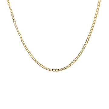 14k Yellow Gold Mariner Link Chain Necklace 20"0