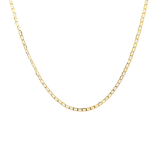 14k Yellow Gold Mariner Link Chain Necklace 20"1
