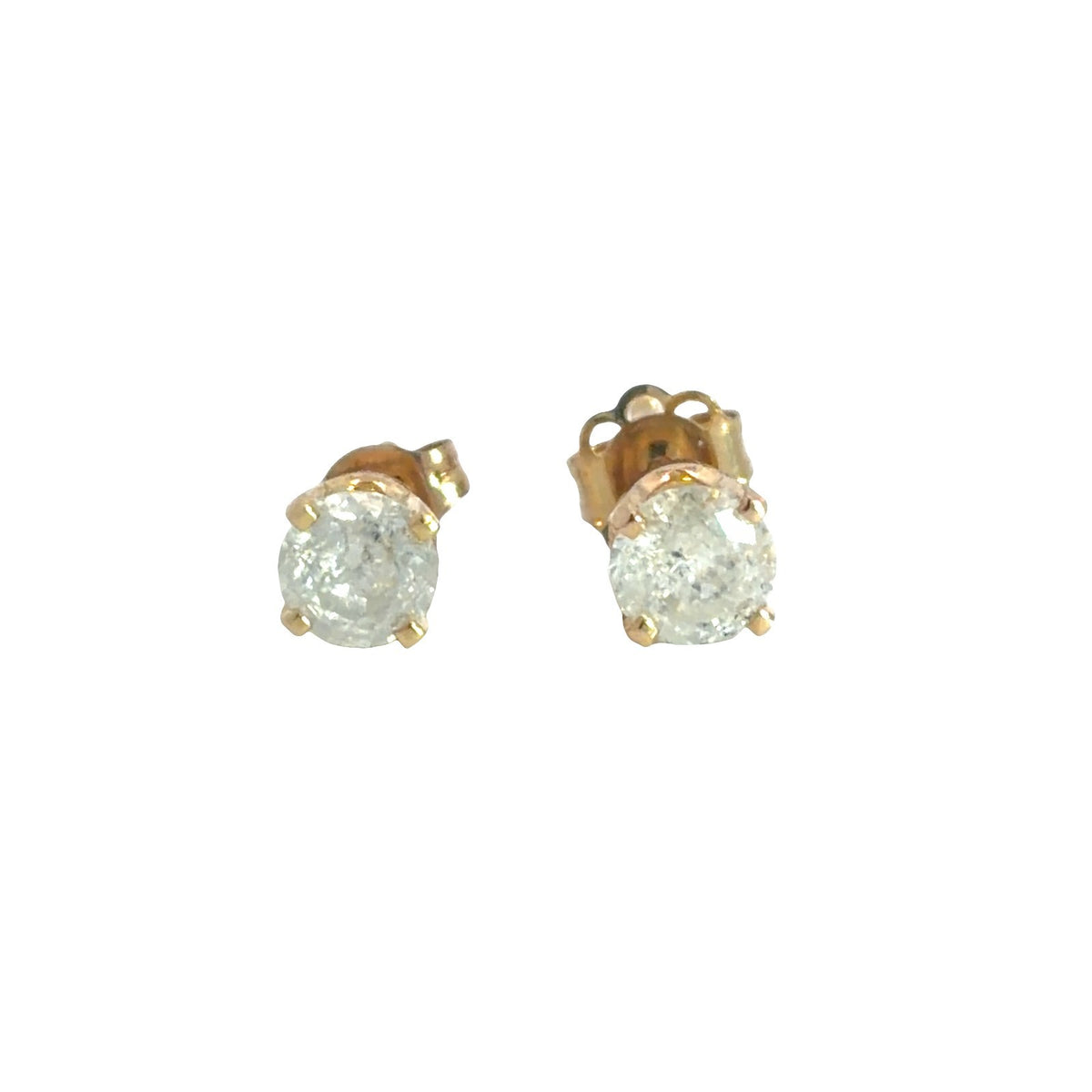 14k Yellow Gold 0.46cttw Diamond Stud Earrings0