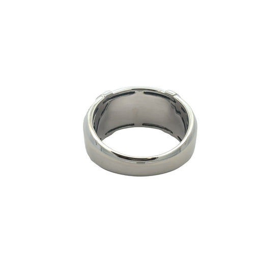 10k White Gold Round & Baguette 1.56cttw Diamond Wide Band Ring3