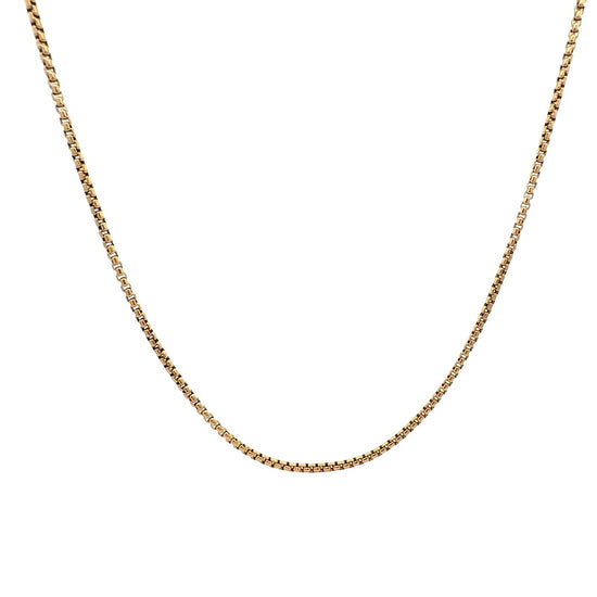 David Yurman 18k Yellow Gold Box Chain Necklace1