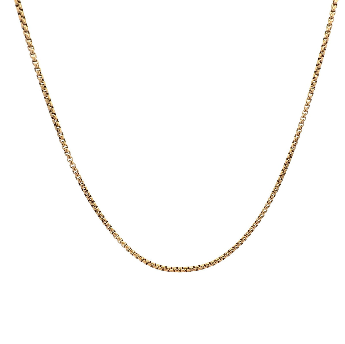 David Yurman 18k Yellow Gold Box Chain Necklace1