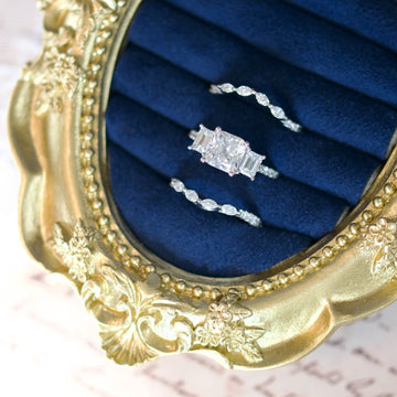 Pnina Tornai 14k White Gold 3.30cttw Cushion-Cut Diamond Multi-Stone Bridal Set0