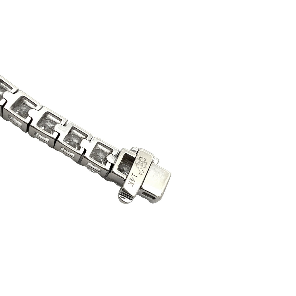 14k White Gold 8.05cttw Lab-Grown Diamond Tennis Bracelet7