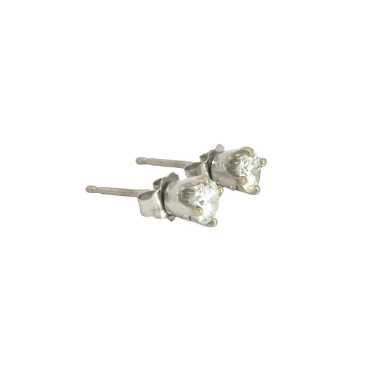 14k White Gold 0.40cttw Diamond Stud Earrings5