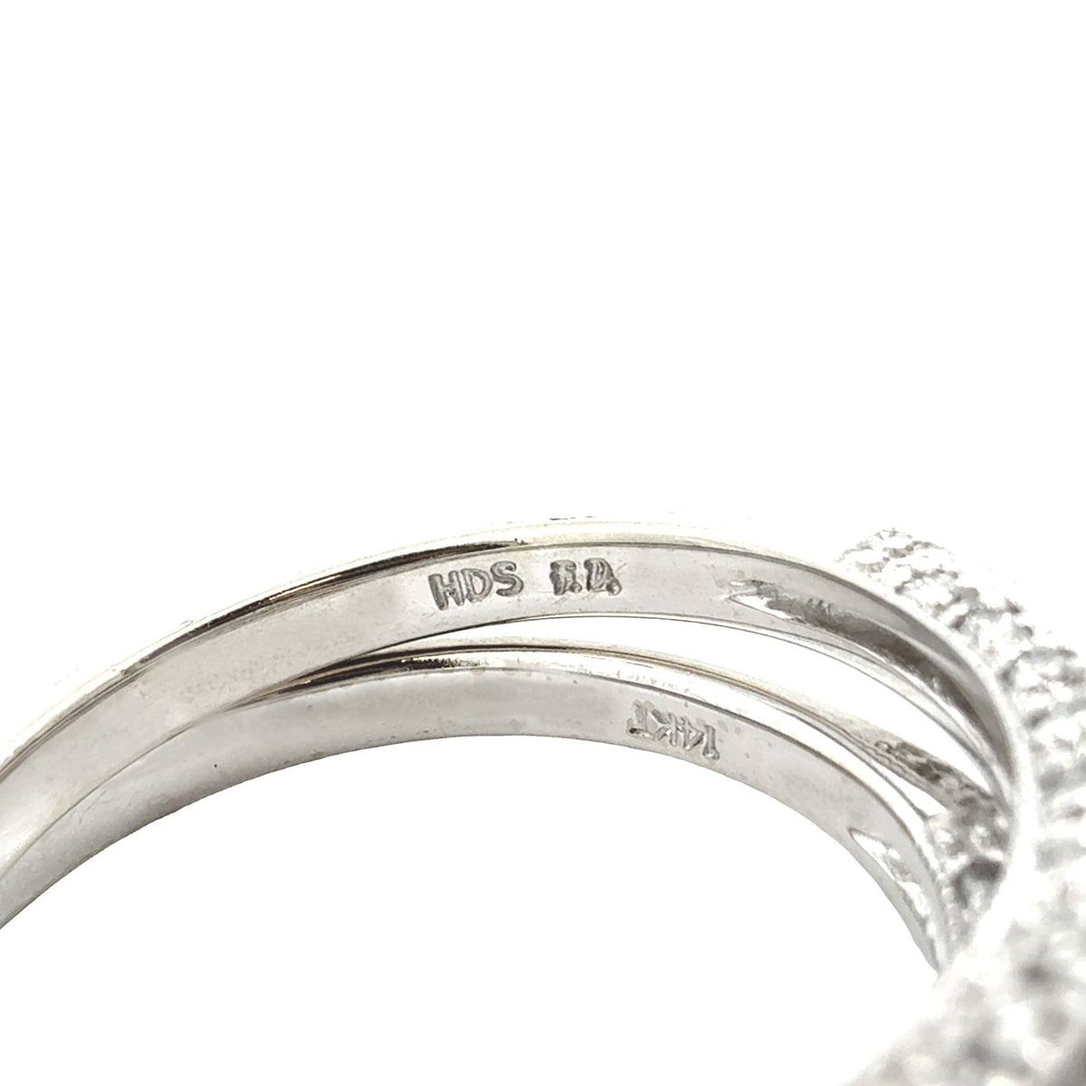 14k White Gold Princess-Cut with Halo 1.31cttw Diamond Engagement Ring Set6