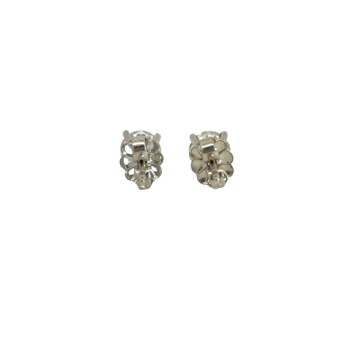 14K White Gold Diamond 0.97cttw Bridal Stud Earrings4