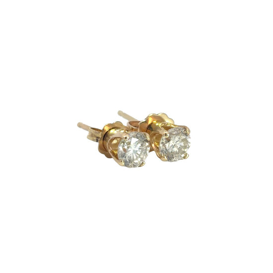 14k Yellow Gold Diamond 0.65cttw Stud Earrings2