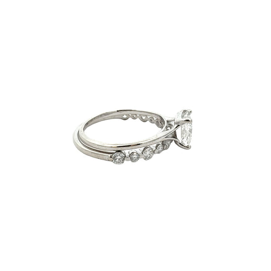 14k White Gold Princess-Cut 2.04cttw Diamond Bridal Set3