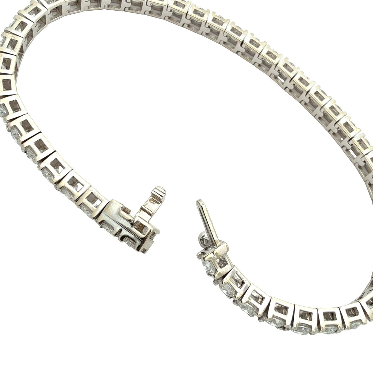 14k White Gold 8.05cttw Lab-Grown Diamond Tennis Bracelet6