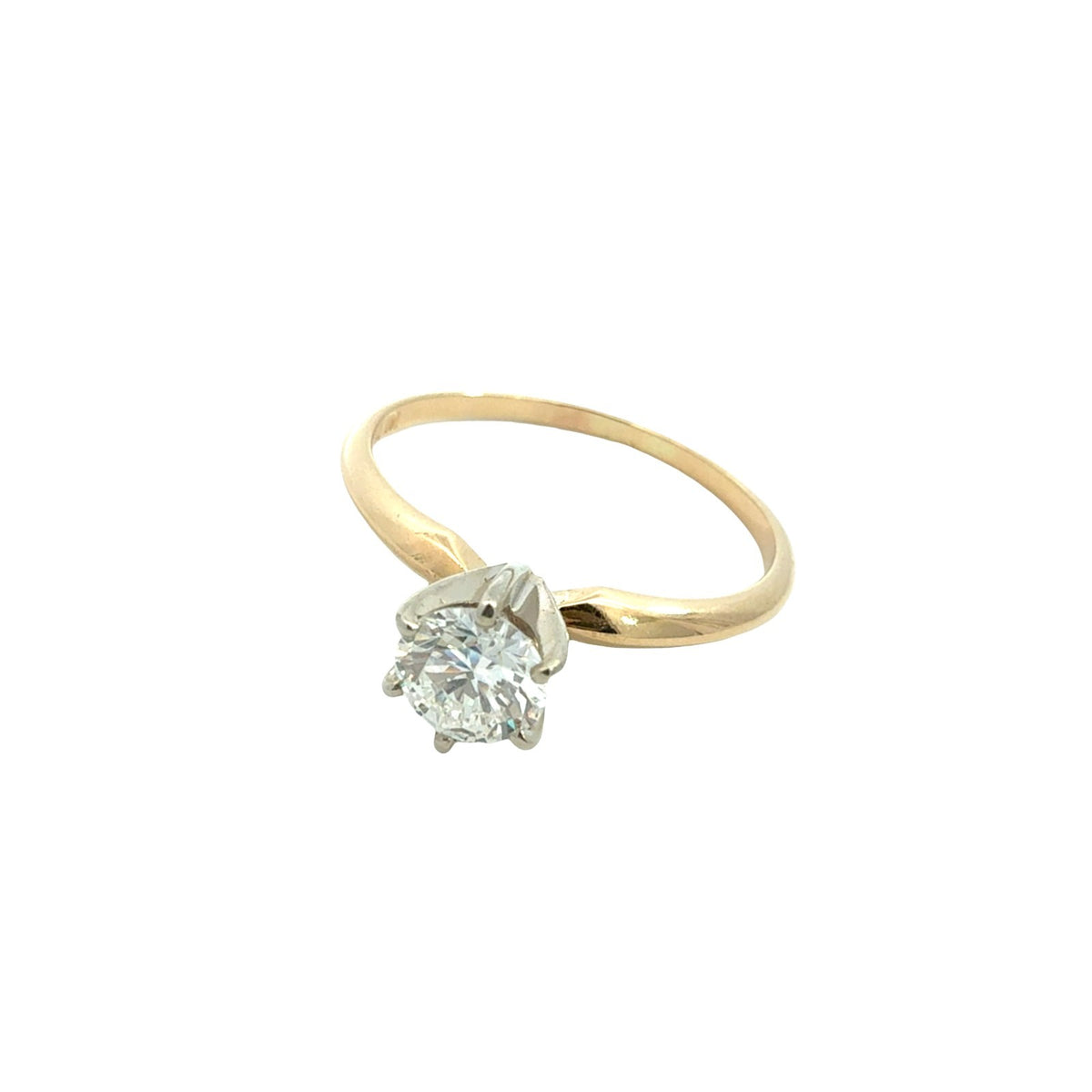 14k Yellow Gold Round Brilliant 0.44tcw Diamond Solitaire Engagement Ring2