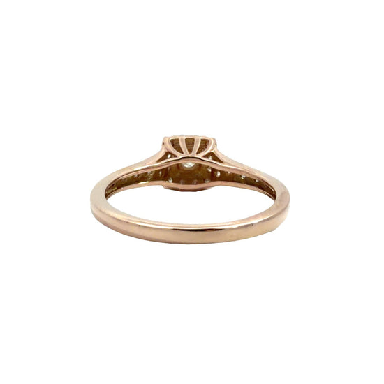 Keepsake 14k Rose Gold & 0.43cttw Diamond Cluster Ring Size 6.752