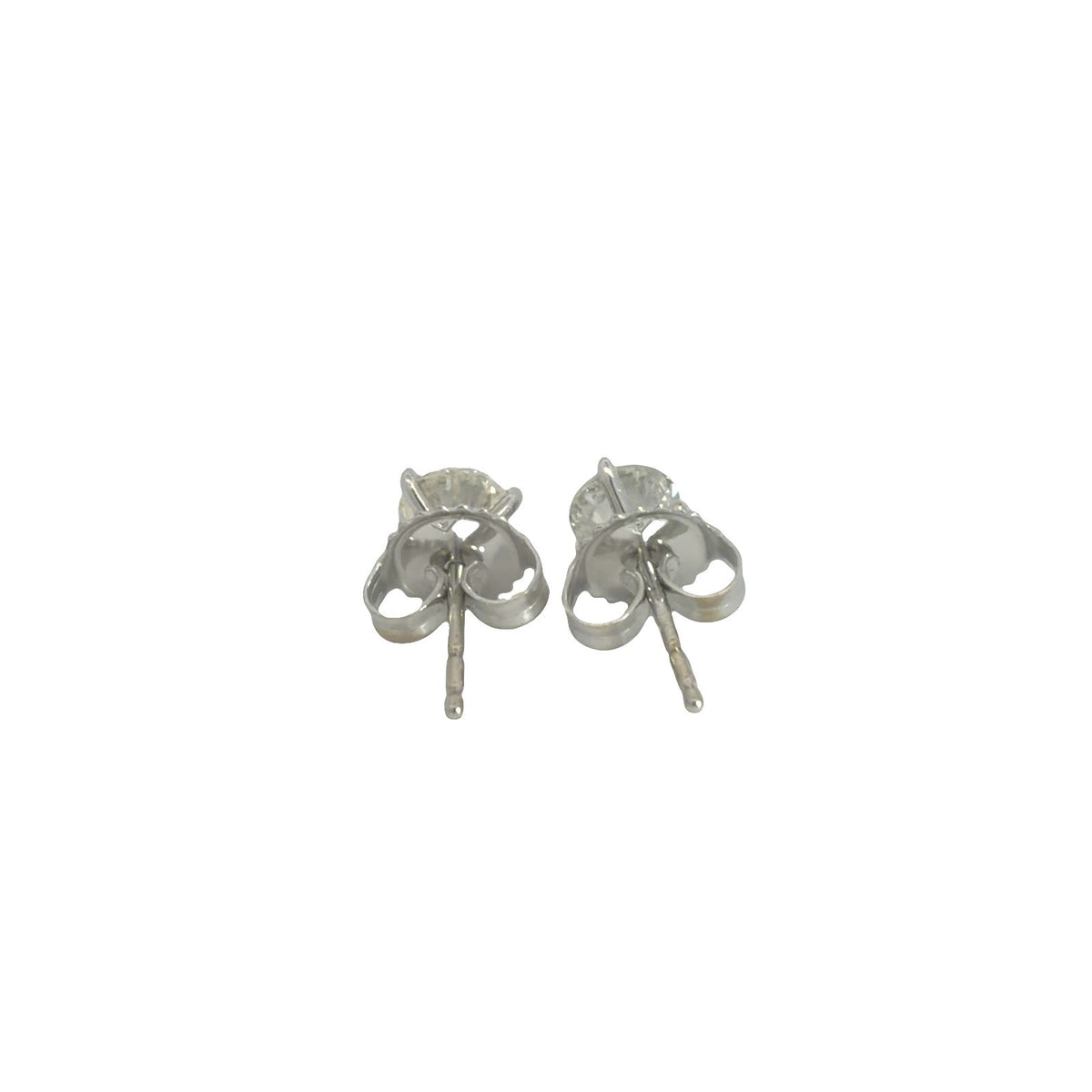 14K White Gold 0.88cttw Diamond Stud Earrings2