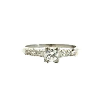 Platinum 0.34cttw Diamond Engagement Ring Size 70