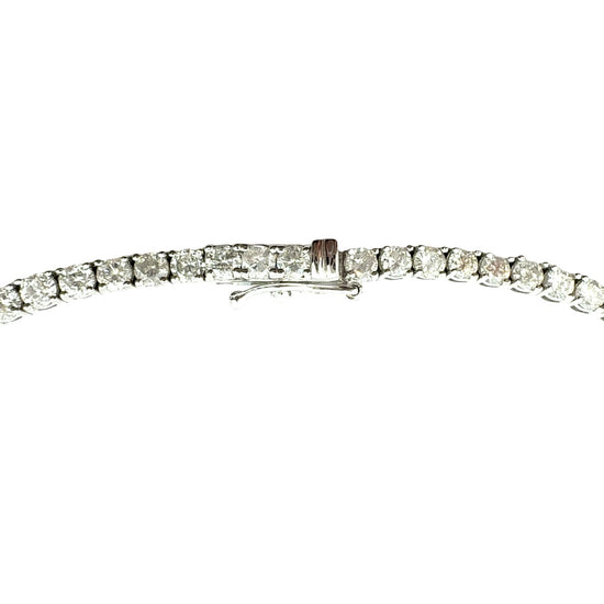 14k White Gold 10.19cttw Diamond Tennis Necklace3