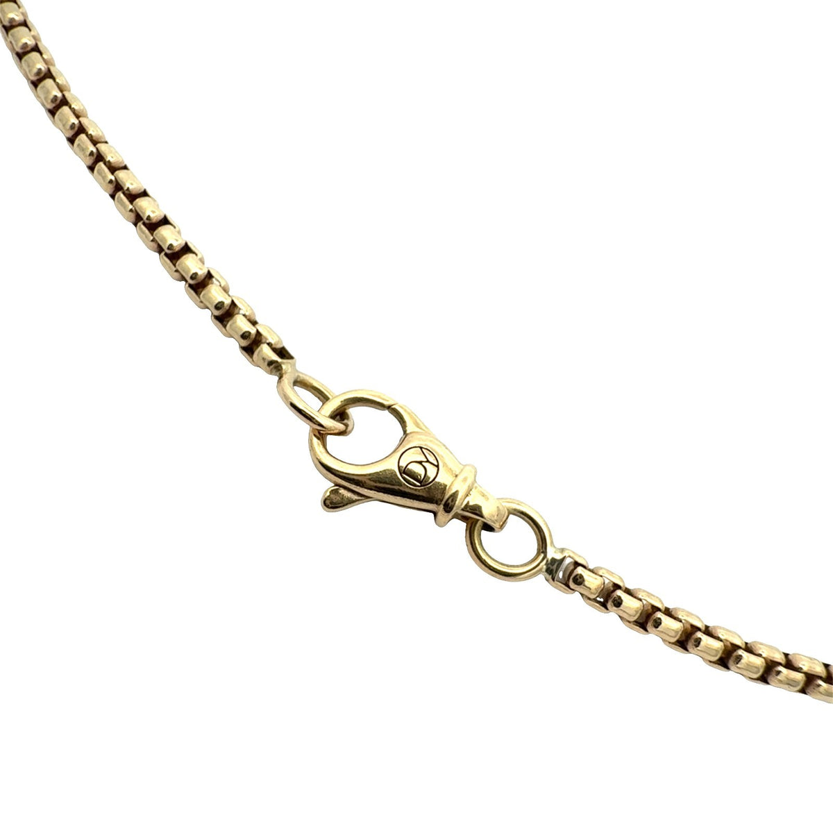 David Yurman 18k Yellow Gold Box Chain Necklace4