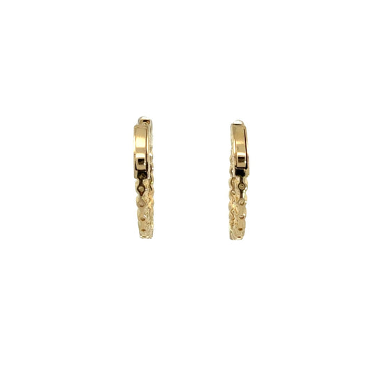 Heera Moti 14k Yellow Gold Inside-Out 1.44cttw Diamond Hoops4