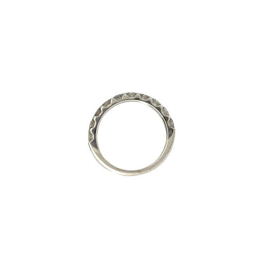 14K White Gold 10 Diamond 0.80ctw Wedding Band Ring5