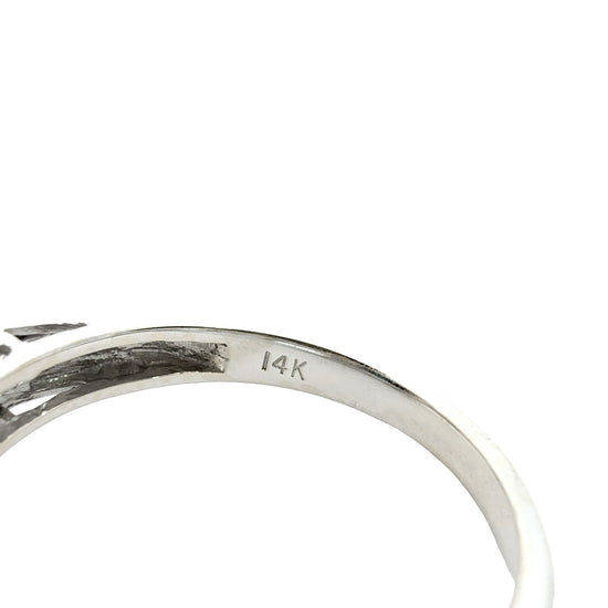 14k White Gold Emerald-Cut 1.11tcw Sapphire and 0.65cttw Diamond Cocktail Ring6