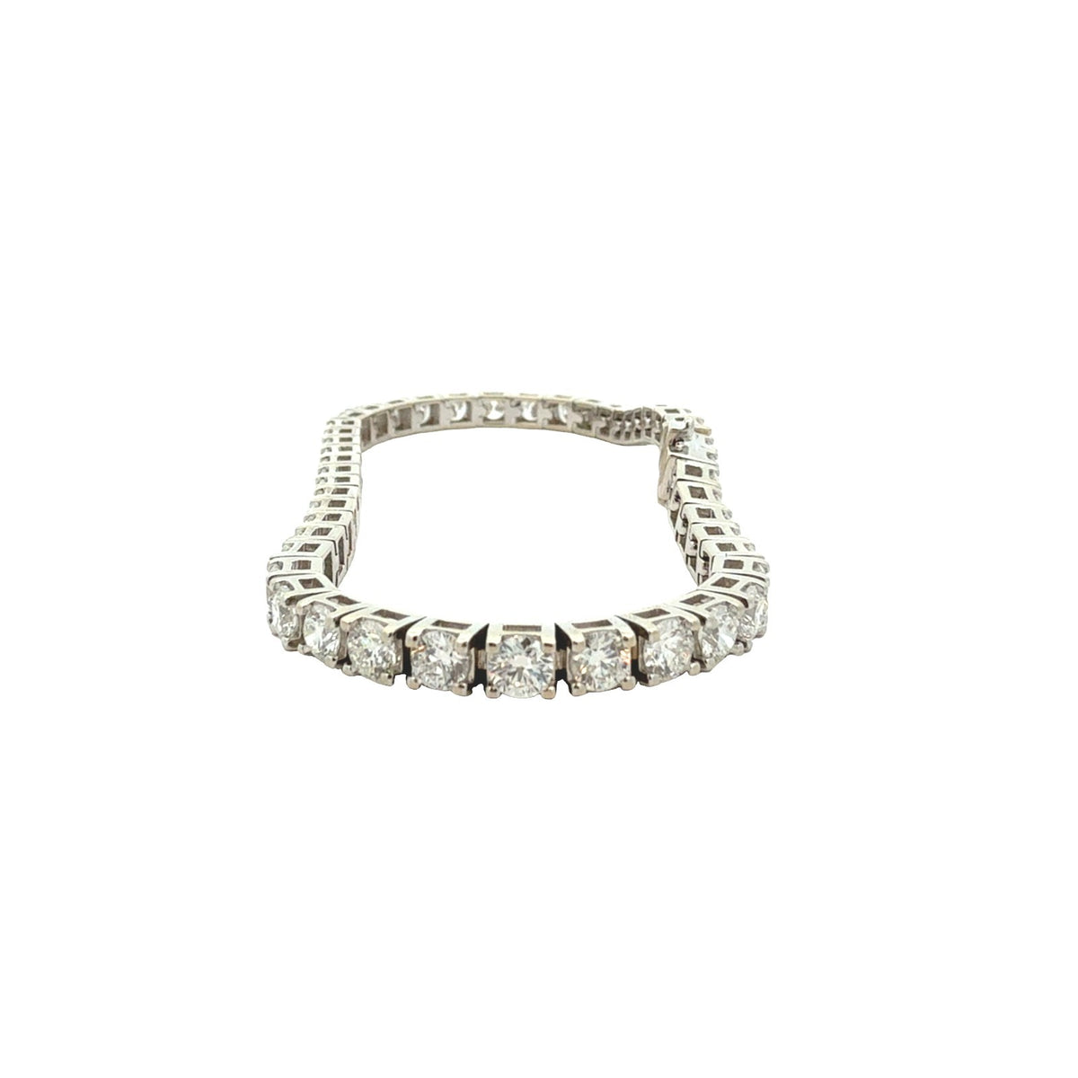14k White Gold 8.05cttw Lab-Grown Diamond Tennis Bracelet3