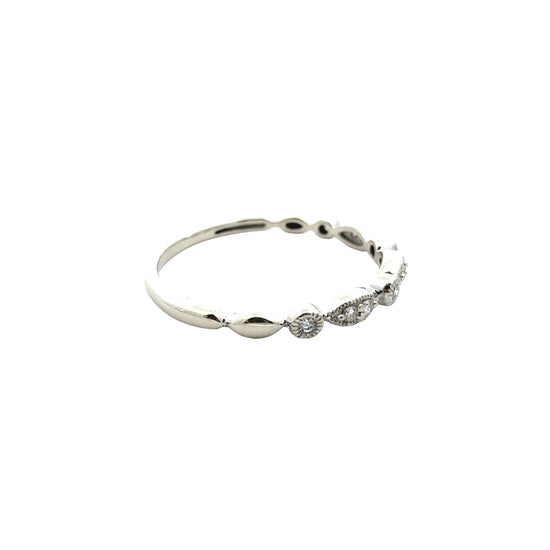 Vintage 10k White Gold 0.50cttw Diamond Wedding Set10